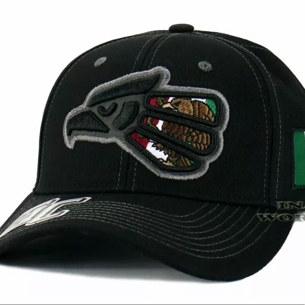 MEXICAN MEXICO Hat Hecho En Mexico Eagle Aguila Snapback Mesh Back Baseball Cap